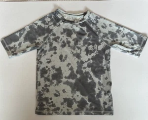 Art Class Boy Small (6/7) Gray Color Splash Short Sleeve Rash Guard Swim Shirt - Picture 1 of 11
