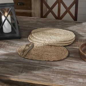 Jute Tischset 4er Set, Natur Jute Esszimmer und Küche Tischsets, Recta... - Bild 1 von 3