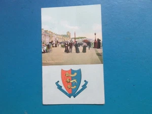 Old 1905, Postcard of The Parade, Hastings & Coat of Arms. - Picture 1 of 2