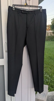 Incotex Slowear Benson Black Super 100's Wool Trousers Pants sz 36 x 31 - Image 1 of 4