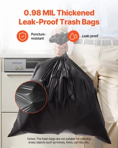 Drawstring Trash Bags Tall Kitchen Bags 30 Gallon 50 Count Garbage Bag - Picture 1 of 10