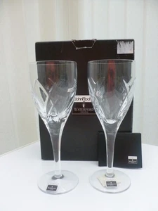 Waterford Crystal John Rocha SIGNATURE White Wine Glasses X2 Boxed New Unused - Picture 1 of 12