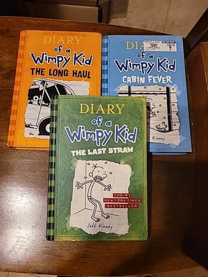 Diary of a Wimpy Kid Hardcover Book Lot,  3 books - Image 1 of 4