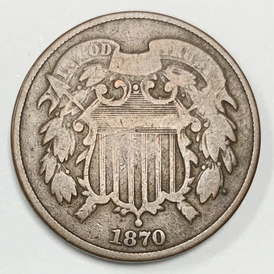1870 Two Cent Piece - Image 1 of 2