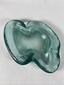 Blenko Turquoise Free-Form Ashtray / Bowl /Trinket Mid-Century Art Glass - Picture 1 of 5