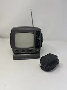 Vintage 90s' Electro Brand B/W TV 5" Portable Mini Personal Television Mod 327K - Picture 1 of 7