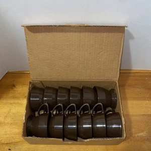 Vintage 1970's Brown Solo Cozy Cups Holders 12 Pack Retro Cups New Old Stock - Picture 1 of 2