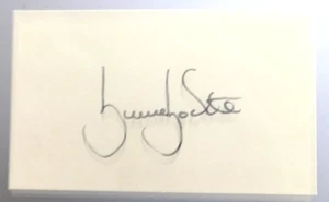 Bruce Bochte Hand-Signed Index Card - Picture 1 of 1