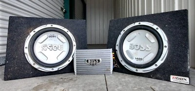 Subwoofer cerrado BOSS de 1400 W con amplificador de 1500 W - negro Foto 1 de 4