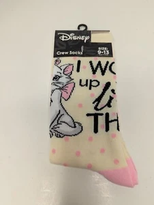 Calcetines Disney Aristocats Marie "Me desperté así" talla 9-13 - Imagen 1 de 2