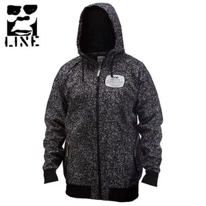 Neu mit Etikett Line Influence Hoodie-Jacke mit durchgehendem Reißverschluss Snowboard Ski DWR schwarz Notebook 105 $ - Bild 1 von 1