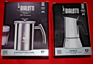 BIALETTI - SET /  ESPRESSOKOCHER & MILCHAUFSCHÄUMER -  NEU - Bild 1 von 10