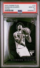 Shaedon Sharpe RC 2022-23 Flux Titan #13 Rookie Portland Trail Blazers PSA 10