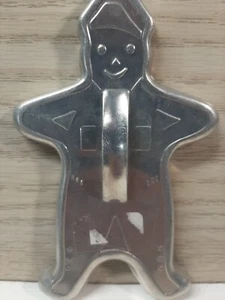 Vintage 1950's Aluminum Gingerbread Man Boy Cookie Cutter - Picture 1 of 5