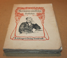 Hermann von Gilm: Gedichte - A. Edlinger's Verlag Innsbruck