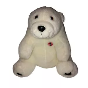 Juguete de peluche vintage de oso polar de 10" de Coca-Cola de la década de 1990 - Imagen 1 de 11