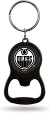 Edmonton Oilers Keychain Bottle Opener Carbon Fiber Design Metal Hockey