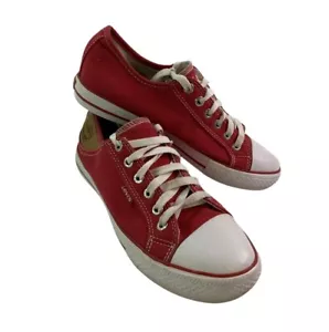 Levi Strauss & Co. Damen-Sneaker Low-Top rot Canvas Größe 6,5 - Bild 1 von 13