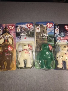 McDonalds TY Beanie Babys Sammler 4er Set 1999. Selten. Rentner. Glory Maple - Bild 1 von 6