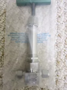 SWAGELOK SS-4UW Bellows-Sealed Valve, Welded, Spherical Stem Tip, 1/4 in. - Picture 1 of 3