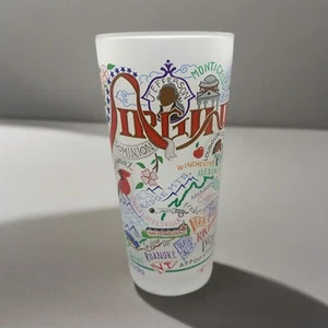 Catstudio Virginia Original Geography Collection Frosted Drinking Glass - Picture 1 of 7
