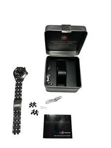 Vintage Wenger Men's Swiss Military Chronograph Watch 300M - PARTS OR REPAIR - Picture 1 of 18