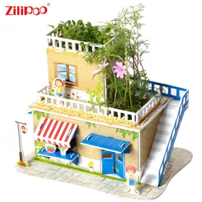 Zilipoo 3D Botanic Puzzle and Mini Garden, Education Toy, Sweet Home, Age 3+ - Image 1 of 4