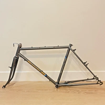 Vintage Bianchi Grizzly Frame Set Columbus Italy 20.5 Mountain Early 80s Lugged - Image 1 of 4