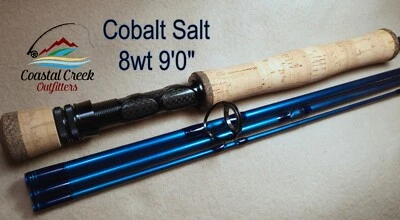 Coastal Creek Outfitters Cobalt Salt 8wt caña de mosca personalizada construida solo para ti Foto 1 de 4