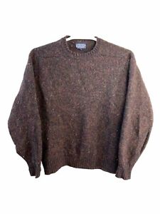 Vintage Lands End Sweater Mens XL  100% Shetland Wool Grandpa