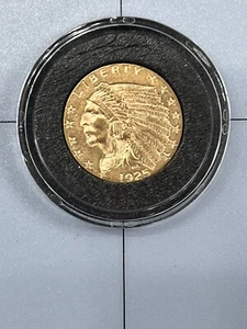 1925 D $2.50 Dollar United States Indian Head Quarter Eagle Gold Coin $2 1/2 - Picture 1 of 5