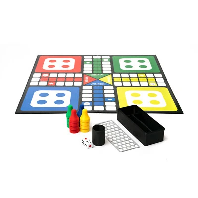 Premium Ludo Board Game Quad-Fold 20"x20" Size Family Fun - Image 1 of 4