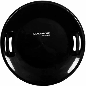 | 25" Downhill Saucer Snow Sleds | Durable Handles & Safe for All Ages Black - Picture 1 of 7
