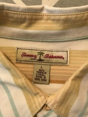 CAMISA TOMMY BAHAMA TALLA GRANDE MANGA LARGA RAYAS - COMO NUEVA Foto 1 de 4