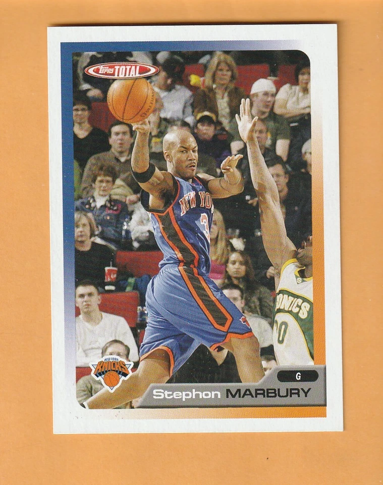 Stephon Marbury New York Knicks 2005-06 Topps Total Team Checklists #20 7G - Image 1 of 2