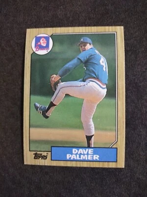 1987 Topps #324 Dave Palmer Atlanta Braves Baseball Card - Image 1 of 2