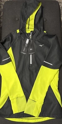 New Mizuno Adult Static Breath Thermo Running Pullover Hooded Heat Generating - Image 1 of 4