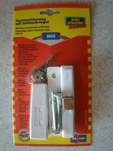 Burg Wächter WinSafe WS 11 W SB Fenstersicherung mit Einzelriegel weiß / braun - Bild 1 von 2