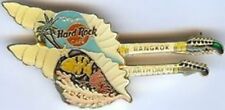 Hard Rock Cafe BANGKOK 1999 EARTH DAY PIN Seashell Guitar HRC #932 Mint New!