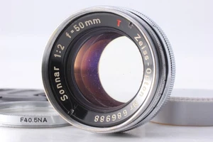 [Exc+5] Zeiss Opton Sonnar 50mm f/2 Red T for Contax Rangefinder From JAPAN - Picture 1 of 10