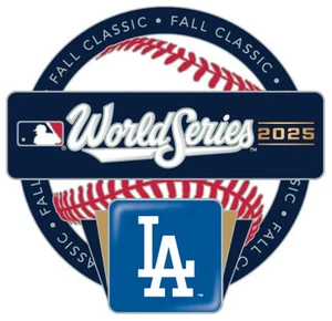 2025 World Series Los Angeles LA Dodgers Logo Pin - NEW - Picture 1 of 2
