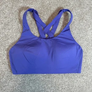 Lululemon lila Charged Indigo Yoga Training kreuz und quer Sport BH-Top 34C - Bild 1 von 9