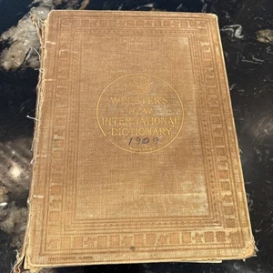 Antique 1926 Websters International Dictionary Merriam Illustrated -Read - Picture 1 of 13