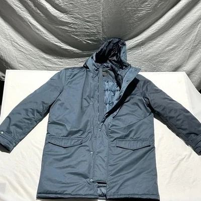 Banana Republic Men's Slate Blue Large Raincoat - Image 1 of 4