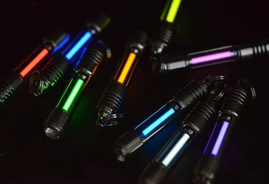 Glass Night Luminous Tube 25 Years Lamp Tube w/Titanium Enclosure Keychain Gifts - Picture 1 of 32