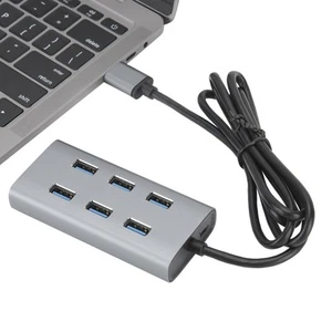 USB 3.0 Hub 7 Ports 5gbps Adapter Station For PC Laptop FY - Afbeelding 1 van 19