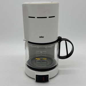Braun Aromaster 10 Cup Coffee Maker KF400/420 w/ Reusable Filter Type 4085 White - Picture 1 of 14