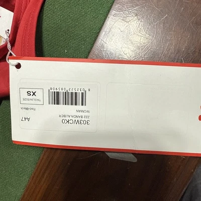 KAPPA 222 Band Auber BodySuit Red-Black - Women's Red Size XS Skin Fit 303WCK0 - Image 1 of 2