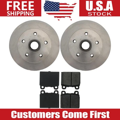 Front Brake Rotors + Brake Pads Set for 1979 Volkswagen Transporter - Image 1 of 4