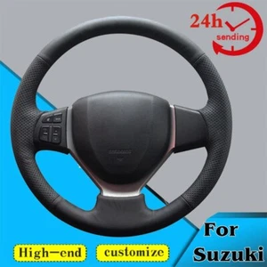 Custom Car Steering Wheel Braid Cover Soft For Suzuki CELERIO S-CROSS SX4 2013 - Picture 1 of 8